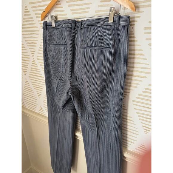 THEORY Women’s Size 8 Demitra 2 Eldora Stripe Flare Wool Pants - Picture 10 of 10